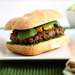 Quinoa-Lentil Burger