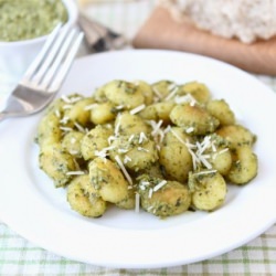 Gnocchi with Basil Pesto