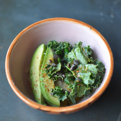 Oatmeal with Kale & Avocado