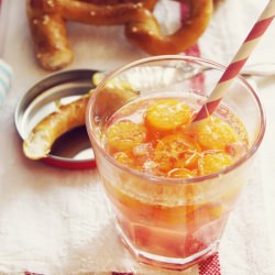 Kumquat Spritzer and Pretzels