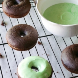 Coffee & Baileys Chocolate Doughnuts