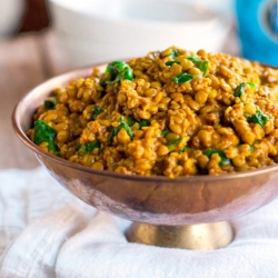 Coconut Green Curry Lentils