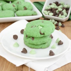 Mint Chocolate Chip Cookies