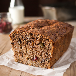 Whole Wheat Apple Cranberry Bread