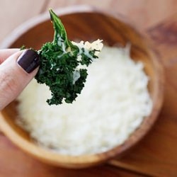 Baked Parmesan Kale Chips