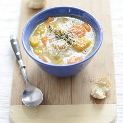 Sweet Potato, Lentil & Rice Soup