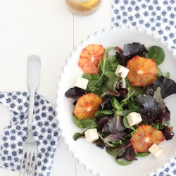 Salad of Oranges and Feta Cheese