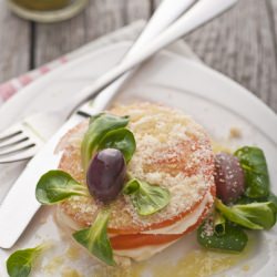 Tomato and Green Herb Oil Salad