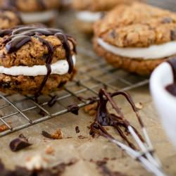 Chocolate Oatmeal Moon Pies