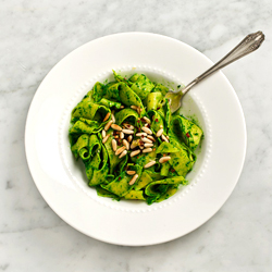 Pappardelle with Kale Pesto