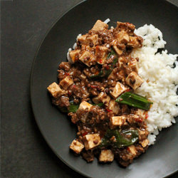 Spicy Tofu with Beef and Peppercorn