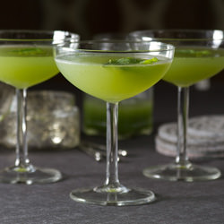 Cucumber-Basil Gimlet Cocktail