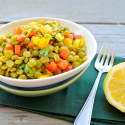 Spiced Green Lentil Salad