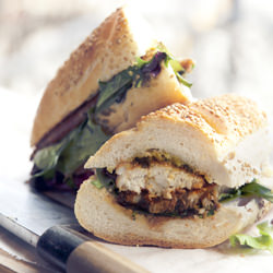 Polenta Crusted Talapia Sandwich