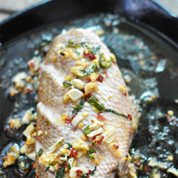 Baked Baby Red Snapper