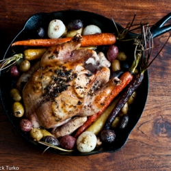 Roasted Chicken with Meyer Lemon