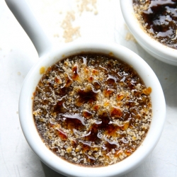 Chocolate Malted Creme Brulee