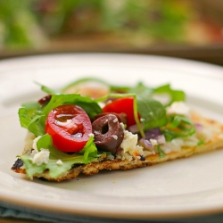 Greek Salad Grilled Pizza