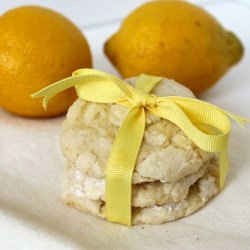 Chewy Lemon Crinkle Cookies