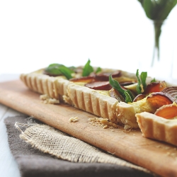 Beet Root + Fried Sage Tart