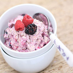 Overnight Fridge Berry Oatmeal