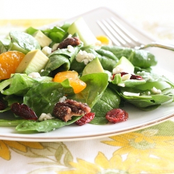 Quick and Easy Spinach Salad