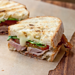 Grilled Duck Breast Club Panini