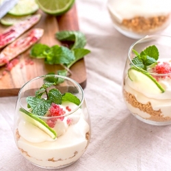 Mojito Cheesecake Parfaits