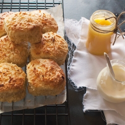 Coconut Scones and Condiments