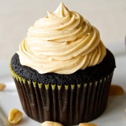 Chocolate and Peanut Butter Cupcake