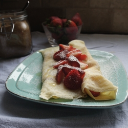 Strawberry Buttermilk Crepes