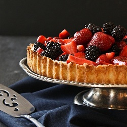 Berry Mascarpone Almond Tart