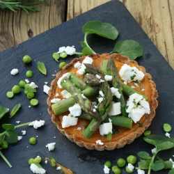 Sweet Potato Asparagus Tart