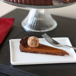 Chocolate Fleur de Sel Caramel Tart