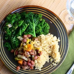 Beans, Kale and Quinoa