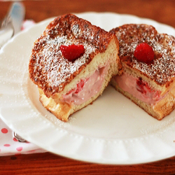 Raspberry Stuffed French Toast