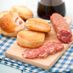 Ricotta Cheese & Salami Snacks