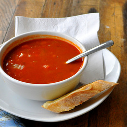 Spicy Tomato and Bean Soup