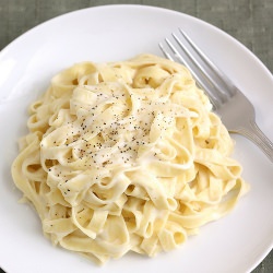 Lighter Fettucine Alfredo