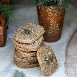 Dill Cheddar Buckwheat Sables