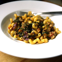 Cavatappi w/ Sausage & Kale