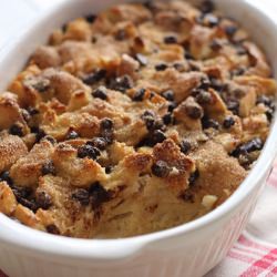 Chocolate Chip Bread Pudding