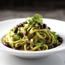 Linguini, Smoky Avocado Sauce