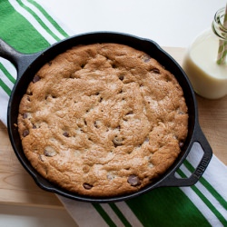 Skillet Baked Chocolate Chip Cookie