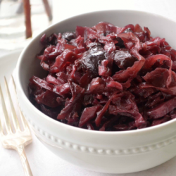 Braised Red Cabbage with Cherries