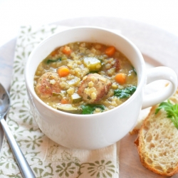 Mini Meatball Vegetable Minestrone