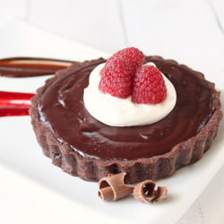 Chocolate-Raspberry Tarts