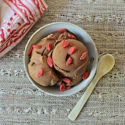 Chocolate Goji Ice Ceam