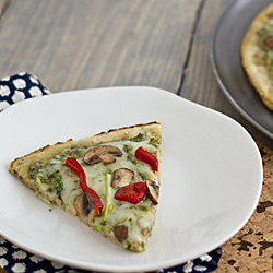 Vegetarian Pesto Pizza