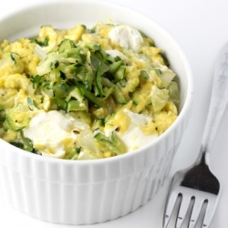 Zucchini & Cream Cheese Eggs